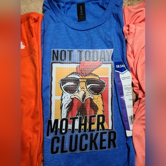 T-shirts Not From Grandma's Chicken Coop! "Mother Clucker" -Pick Color/Size NWT - Picture 4 of 5